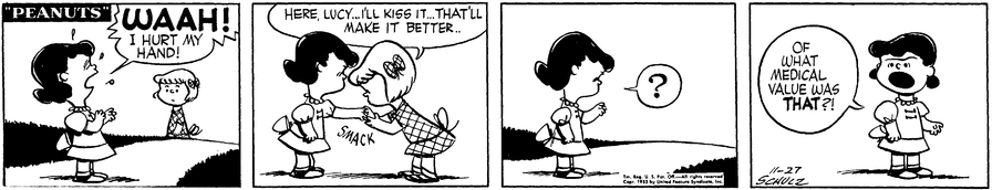Peanuts, 27 November 1953