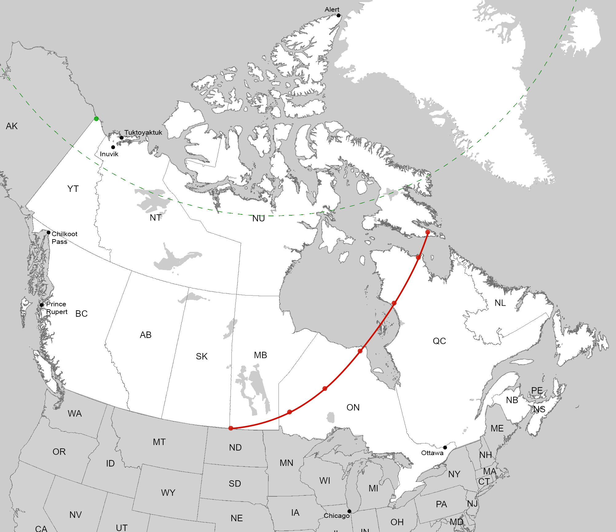 Canada's really big: Now with arcGIS (and place names)