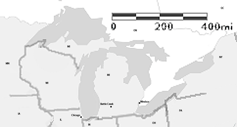 Great Lakes with Windsor and Battle Creek