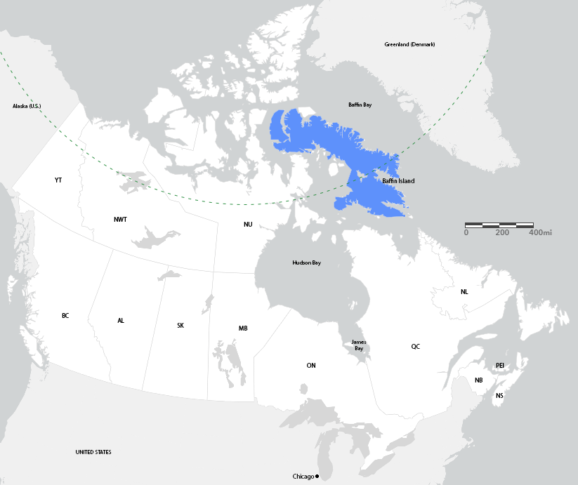 Canada with Baffin Island