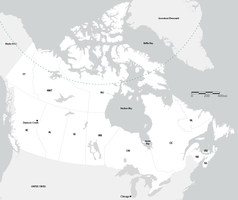 Canada with Dawson Creek